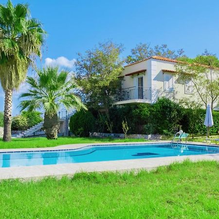 Villa Afroditi In Chania Near Airport With Private Pool, Free Wi-Fi, Souda Bay Views, Garden Oasis Kounoupidhiana Luaran gambar