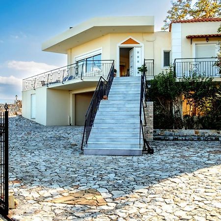 Villa Afroditi In Chania Near Airport With Private Pool, Free Wi-Fi, Souda Bay Views, Garden Oasis Kounoupidhiana Luaran gambar